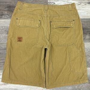 Vintage Y2K Old‎ Navy Tan Mens 34 Baggy Skater Button Fly Retro Corduroy Shorts